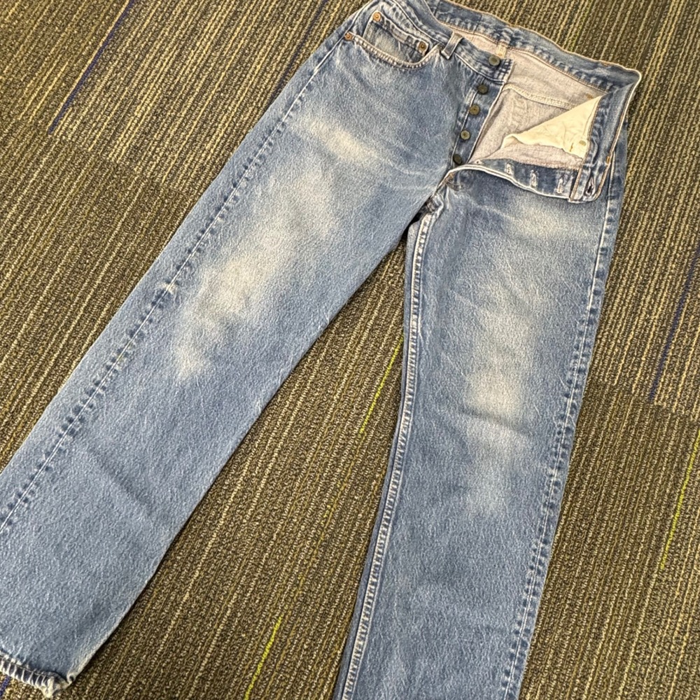 Levis 501 Jeans Women 29x28 Blue Excellent Vintage Made in USA Button Fly Denim